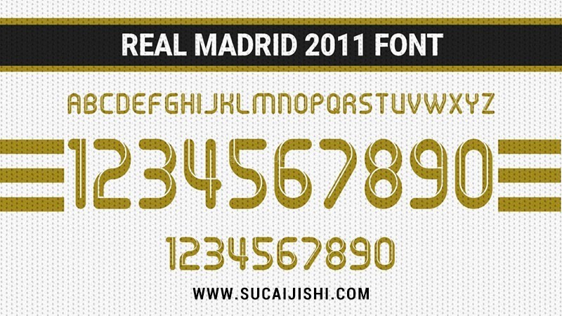 皇家马德里2009-2023赛季球衣字体合集