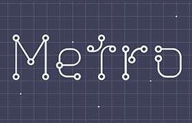 Metro 2.0创意有趣的英文字体，免费可商用