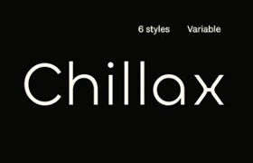 Chillax圆润无衬线英文字体，免费商用字体