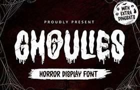 Ghoulies恐怖英文字体