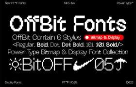 OffBit很酷的英文像素字体