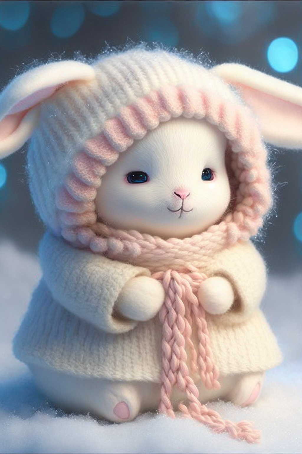可爱的小白兔