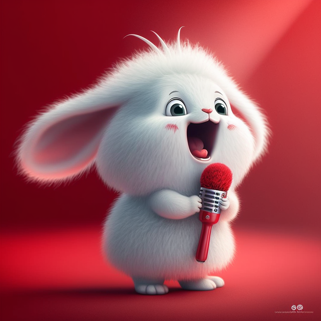 爱唱歌的小白兔