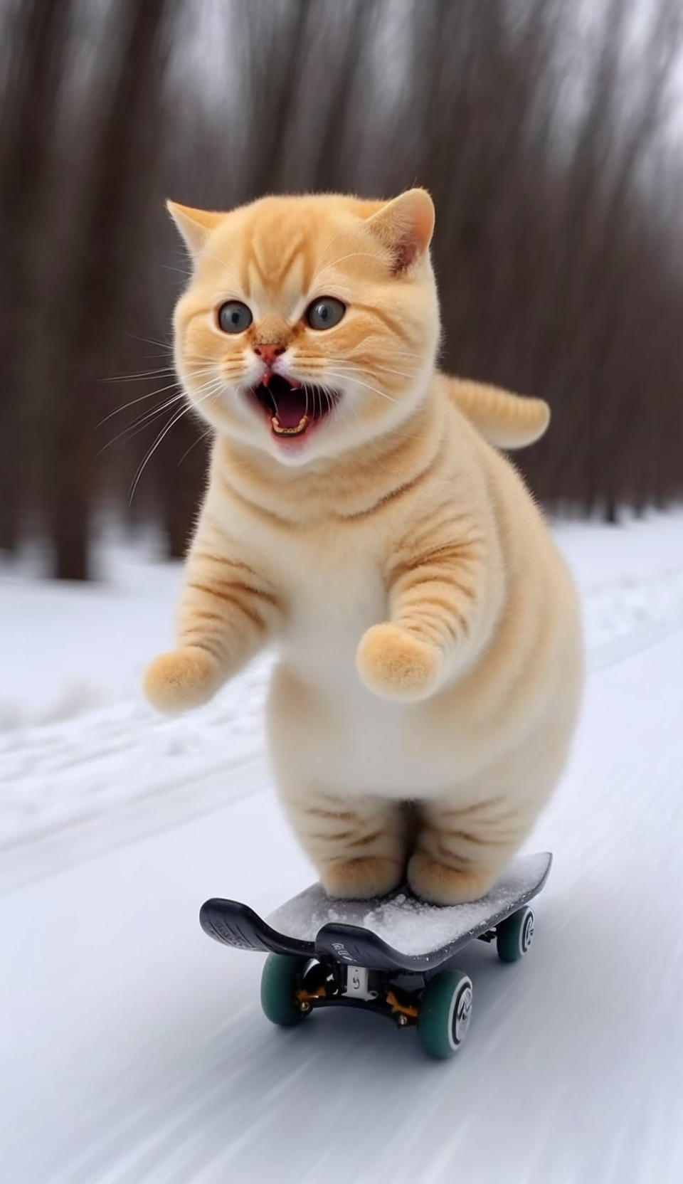 滑板小猫