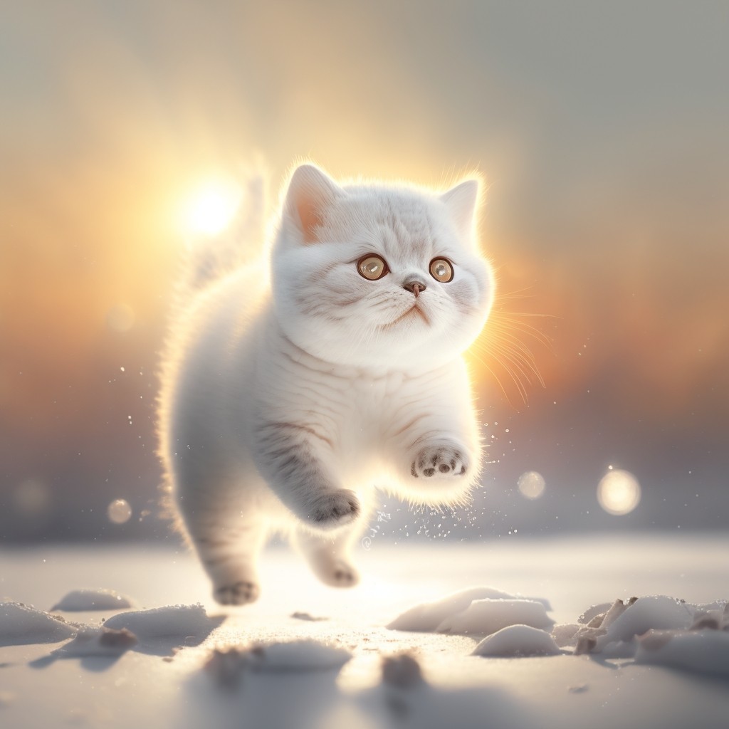 小白猫｜雪地版
