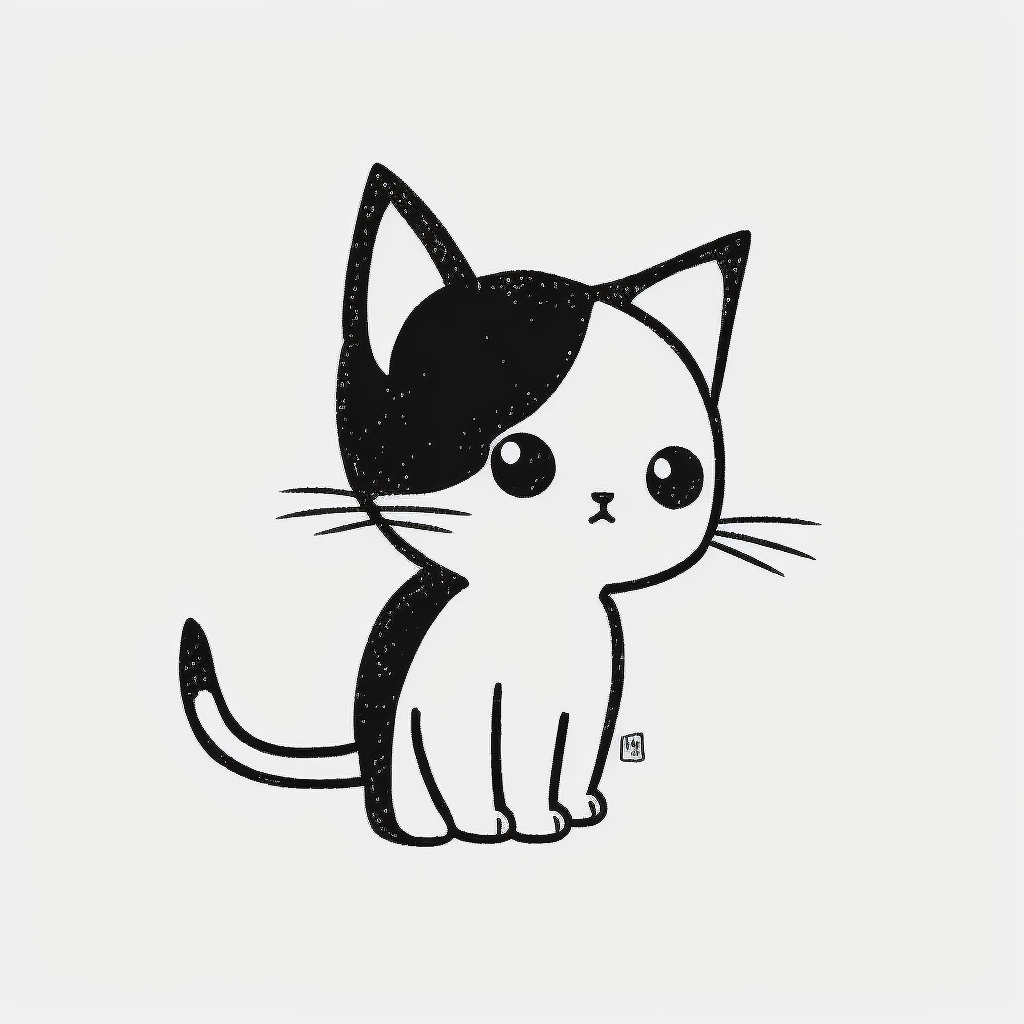 可爱小猫•简笔画