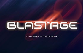 Blastage未来科技无衬线英文字体