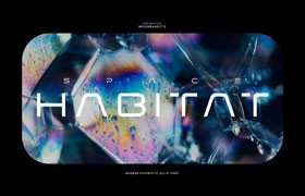 Space Habitat现代简约无衬线英文字体