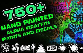 700+街头涂鸦嘻哈艺术字喷漆图案