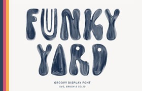 Funky Yard可爱手绘英文字体