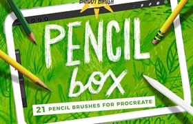 21个素描铅笔效果Procreate笔刷