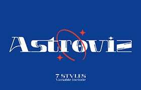 Astroviz现代感英文字体