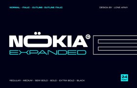 Nokia Expanded 现代品牌英文字体完整版