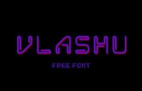 VlaShu线条装饰英文字体，免费可商用