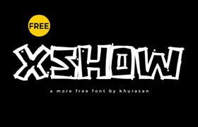 Xshow涂鸦英文字体，免费可商用