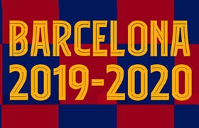 巴塞罗那 2019-2020 球衣字体下载