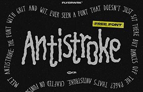 AntiStroke涂鸦艺术英文字体
