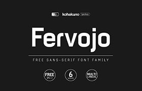 Fervojo现代无衬线英文字体，免费可商用