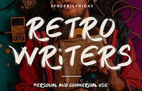 Retro Writers 创意手写英文字体，免费可商用