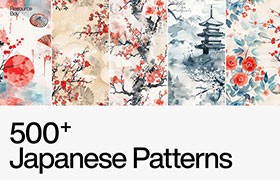  500+copyright free Japanese Hefeng background pattern JPG