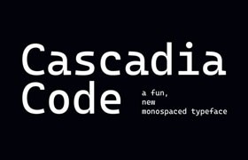  Cascadia Code open source programming font