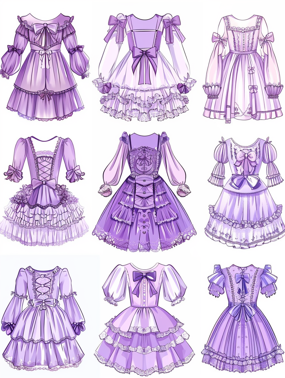  Purple Bow Dress