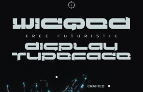  Wicqed English science fiction font