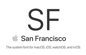  San Francisco Apple official full set of fonts