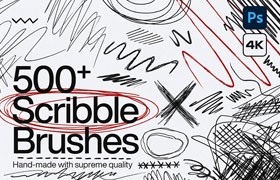  500+Photoshop doodle line brush