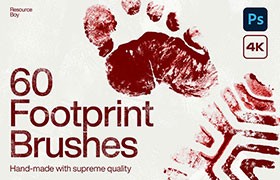  60+Photoshop Footprint Brush