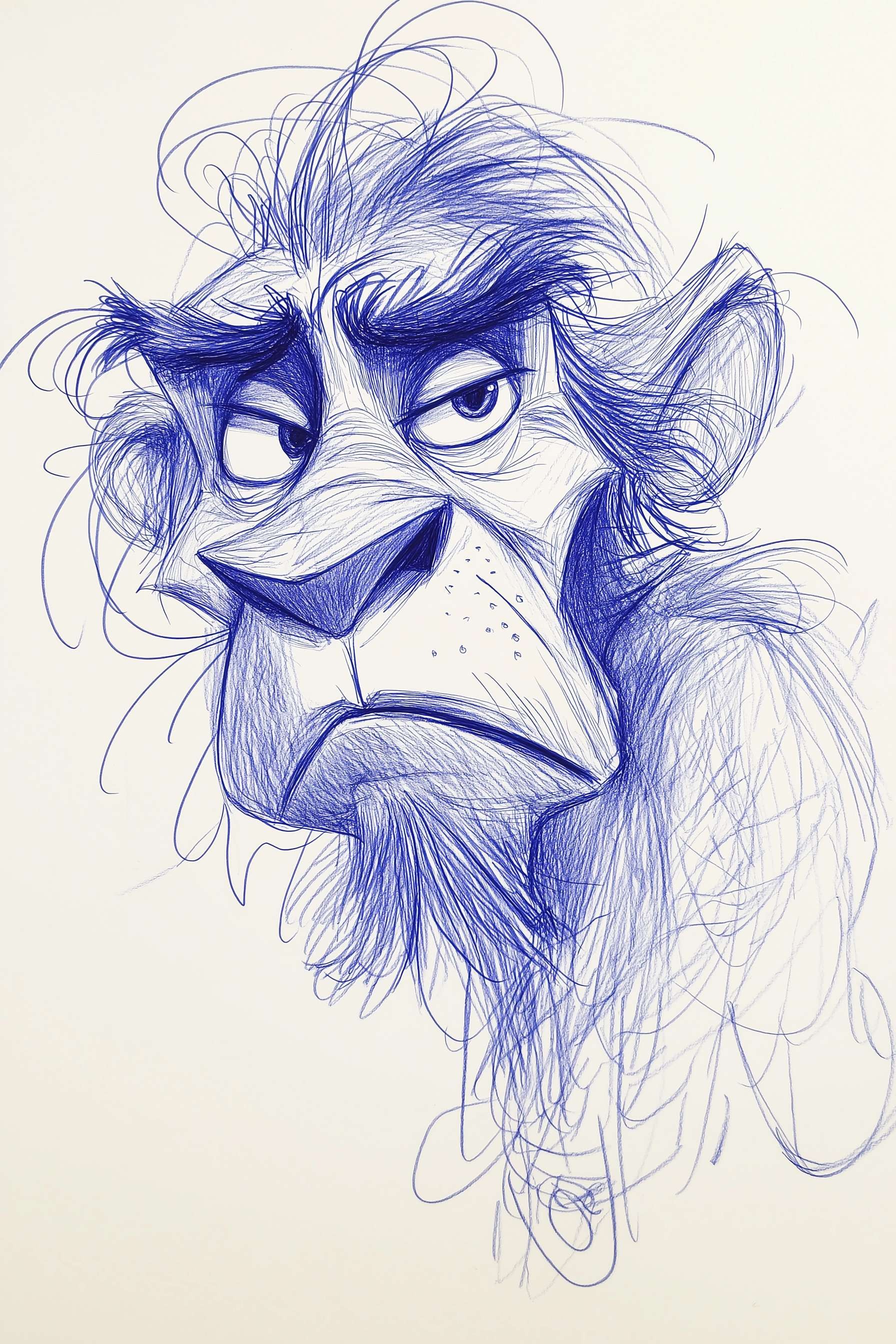  Ball Pen Sketch of Lion King