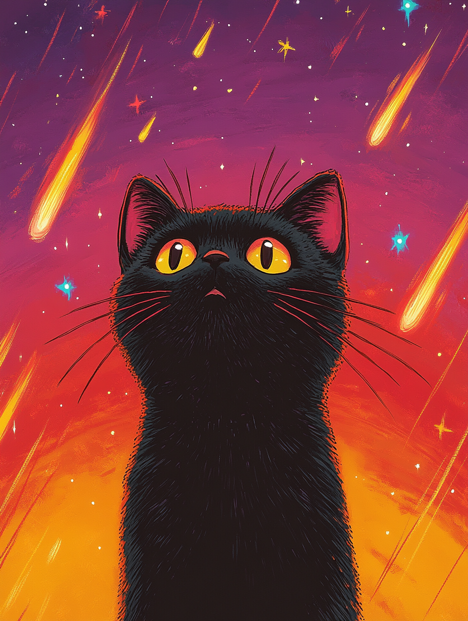  Impressionist Comet Cat