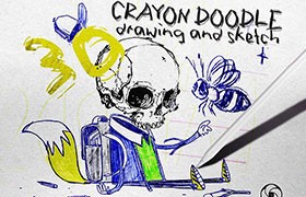  Procreate Crayon Graffiti Brush