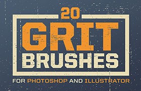  20 old scratch texture brushes PS and Illustrator brushes