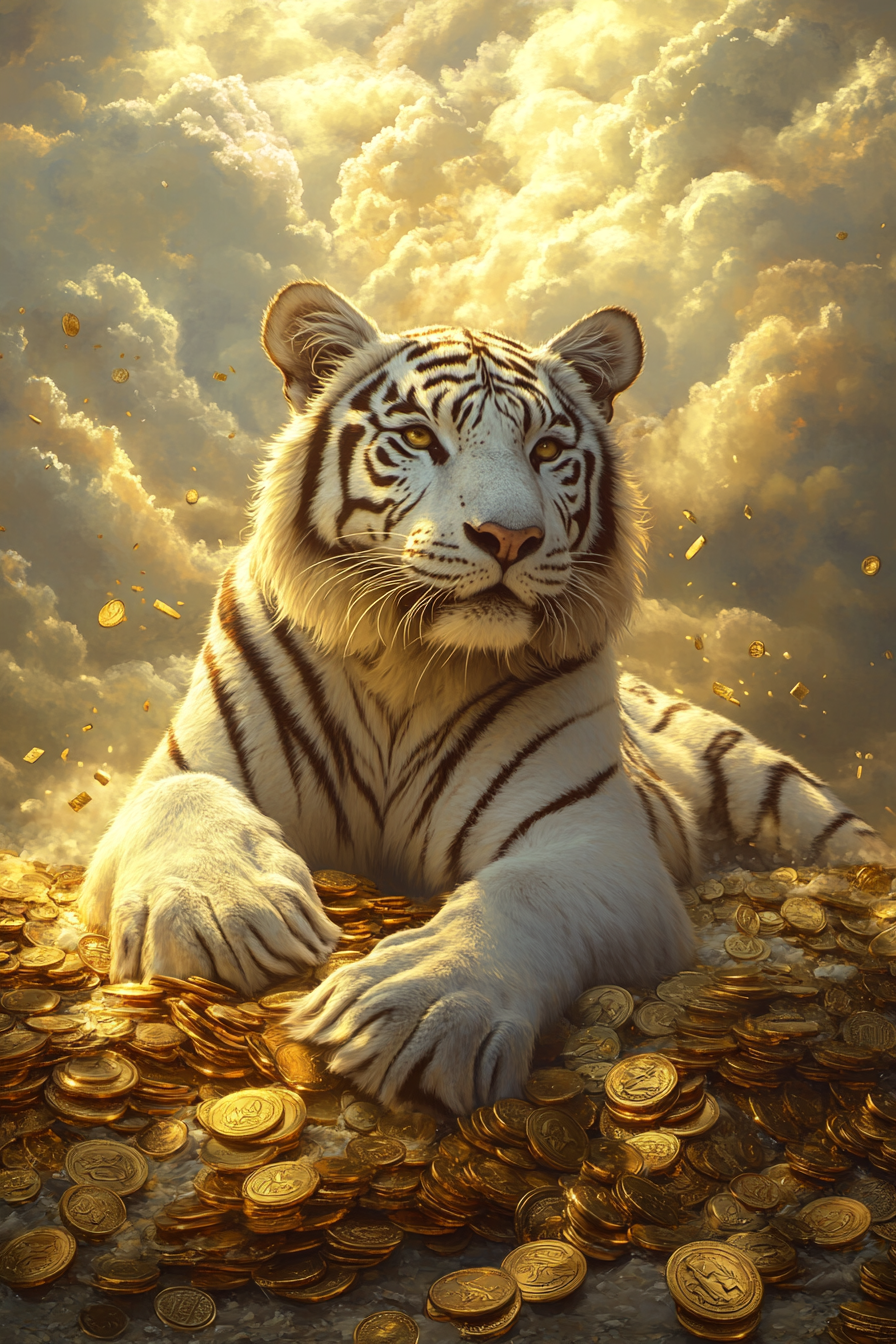  White Tiger Gold Coin