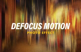  Abstract out of focus motion picture effect layer style PSD