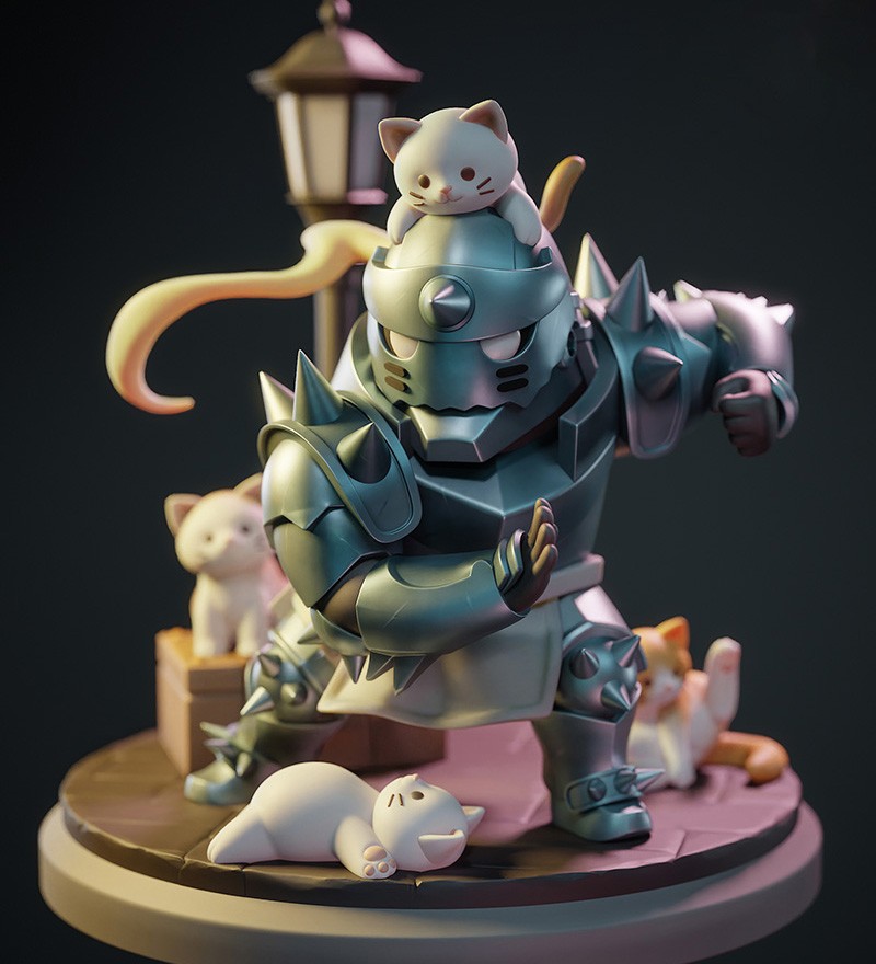 Chibi Alphonse Elric STL֮ʦ˹3dģʹӡ֧