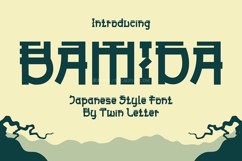 12款日式和风英文字体合集
