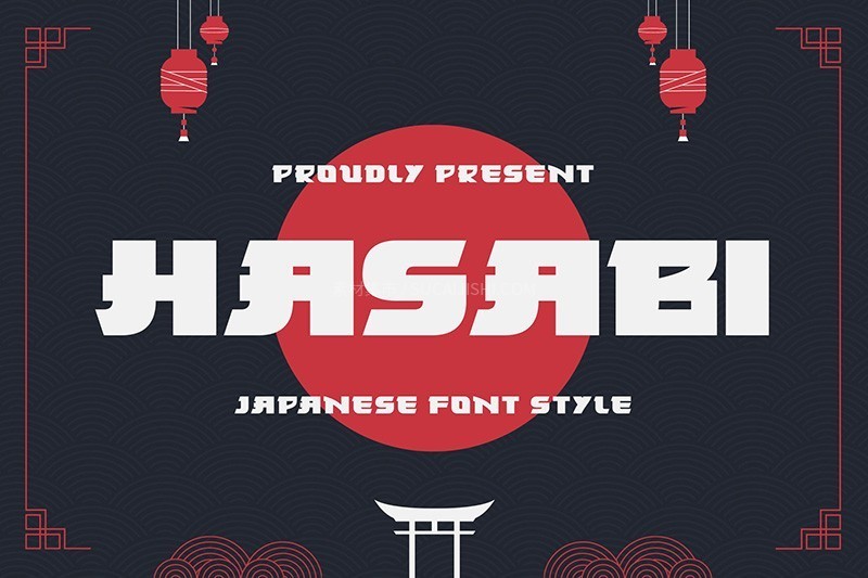 12款日式和风英文字体合集