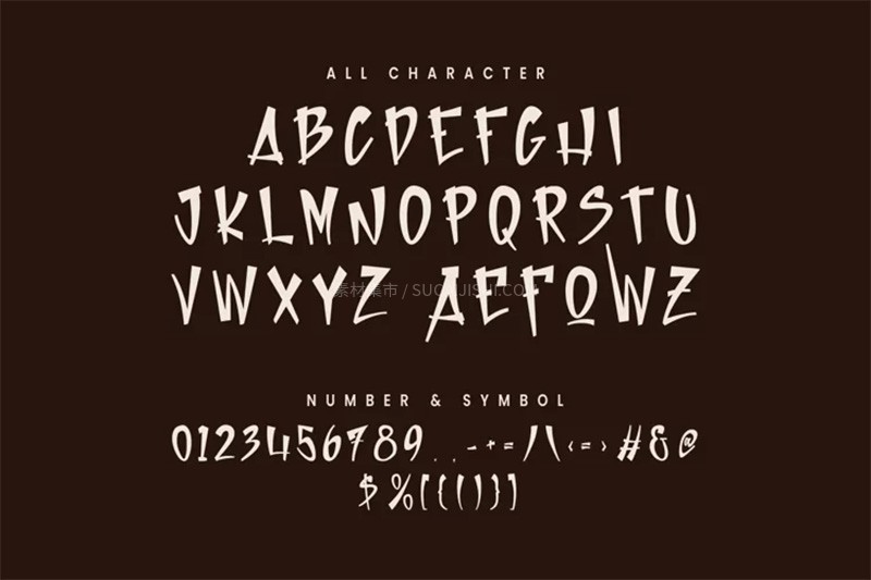 12款日式和风英文字体合集