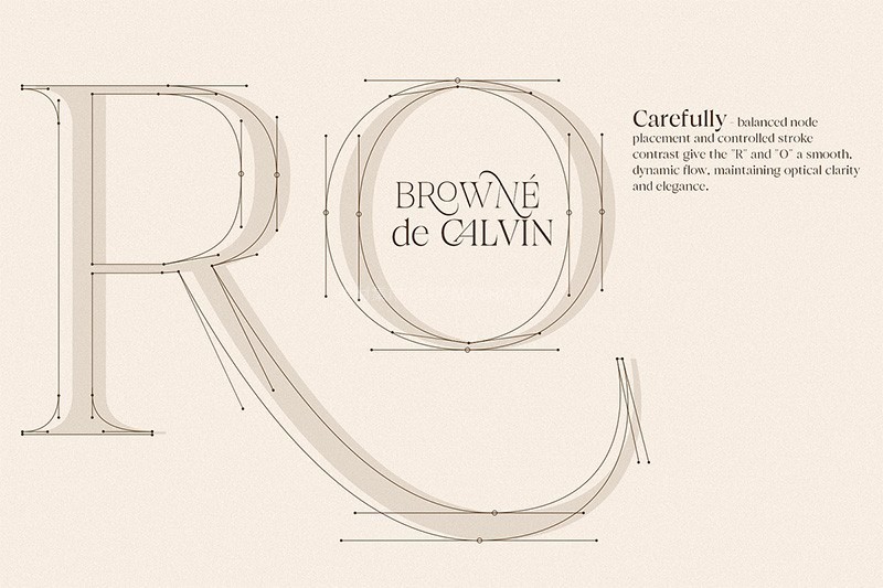 Browne de Calvin 奢华衬线字体