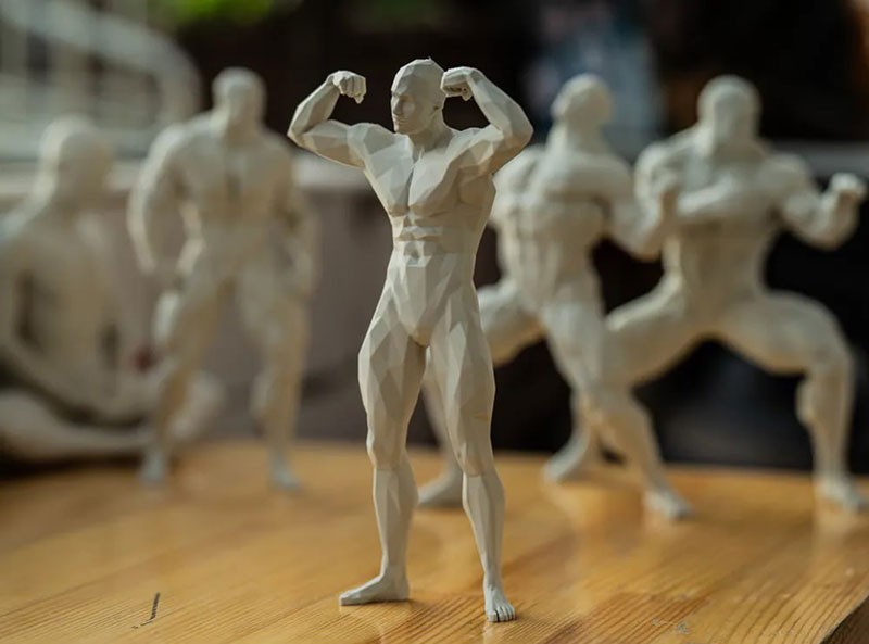 男性人体雕塑3D模型STL
