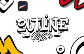 70+Procreate轮廓阴影笔刷