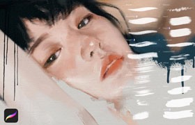 Procreate厚重油画质感笔刷