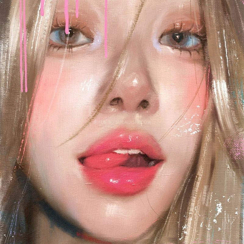 Procreate厚重油画质感笔刷