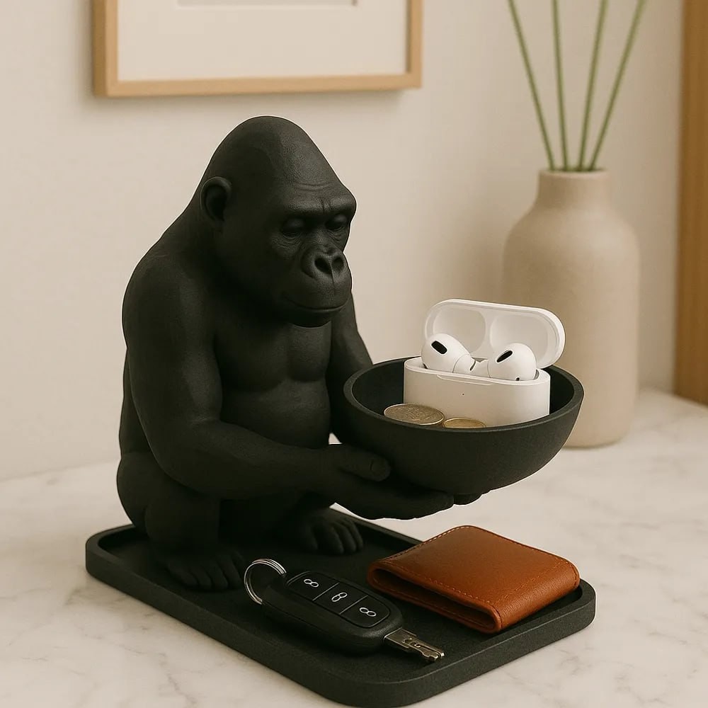 黑猩猩钥匙盘3D模型STL