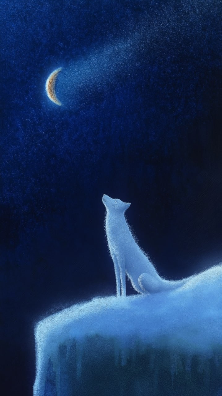幽灵狼插画