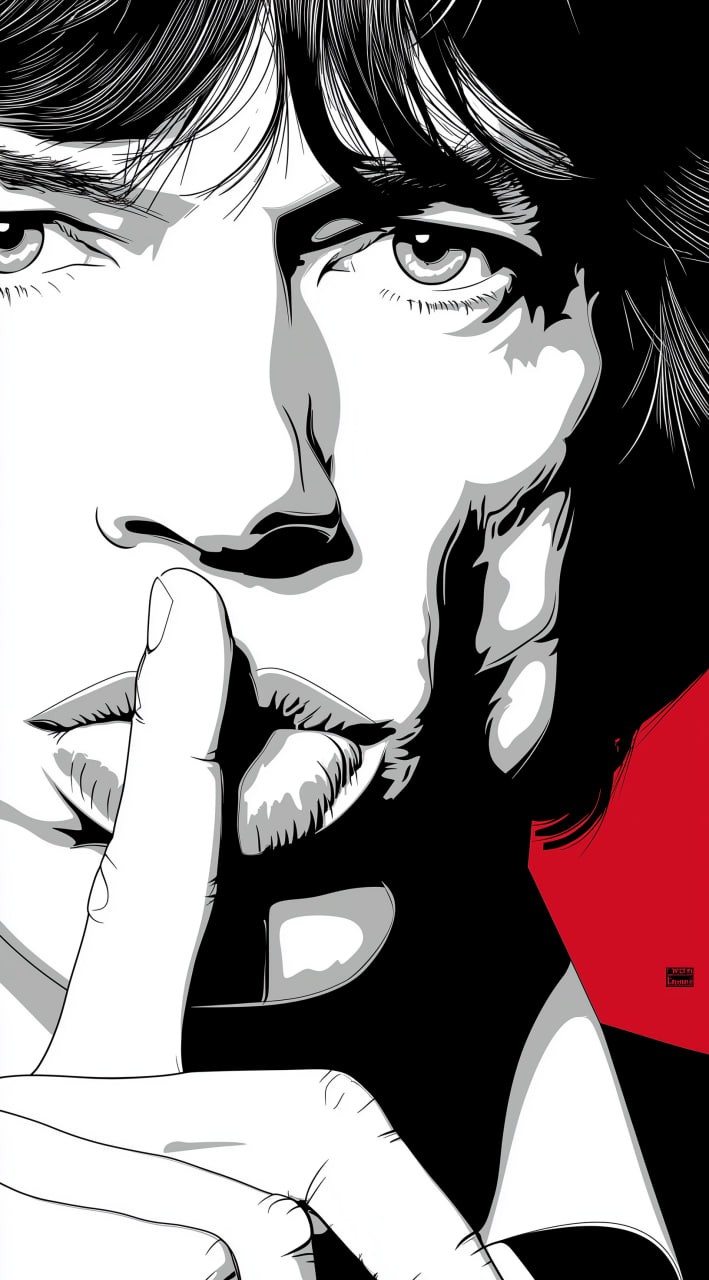 米克-贾格尔（Mick Jagger）波普艺术插图