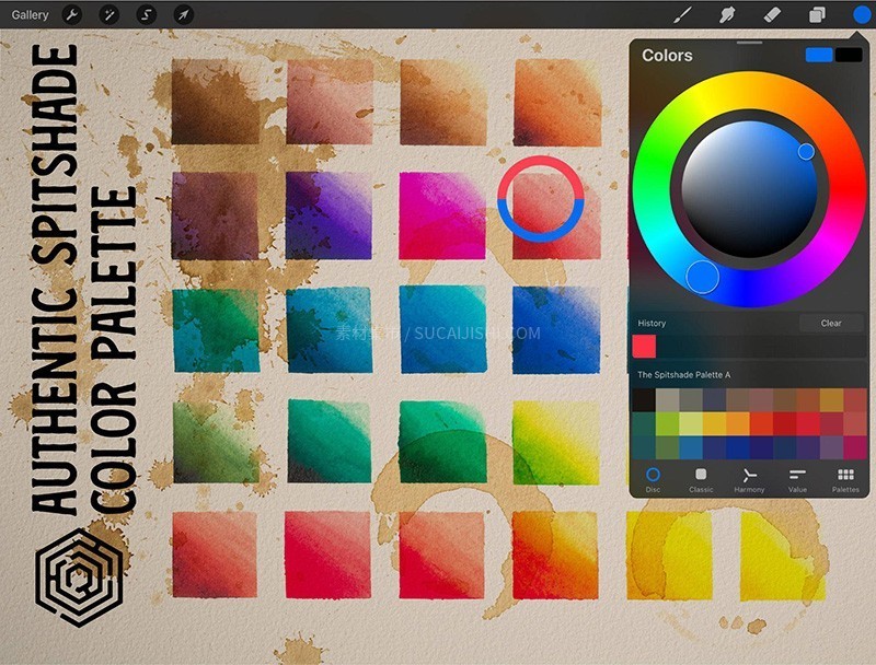 Procreate纹身彩绘专用笔刷