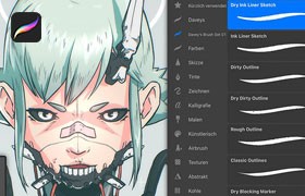 Procreate日漫勾线笔刷
